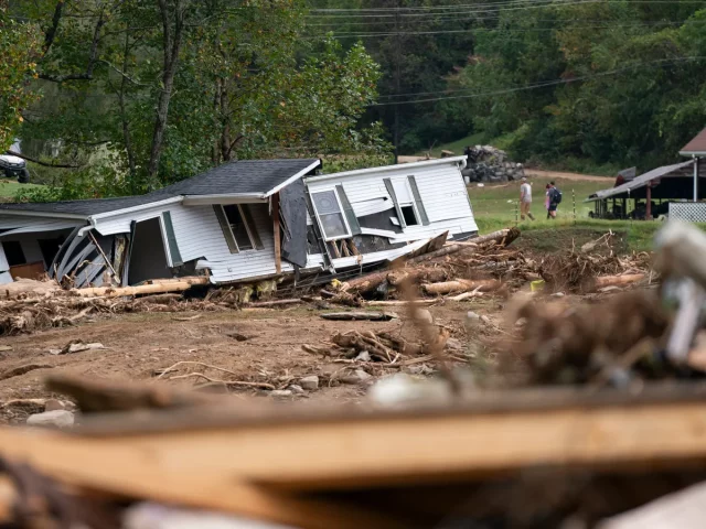 Mobile home Destroyed by Hurricane Helene
